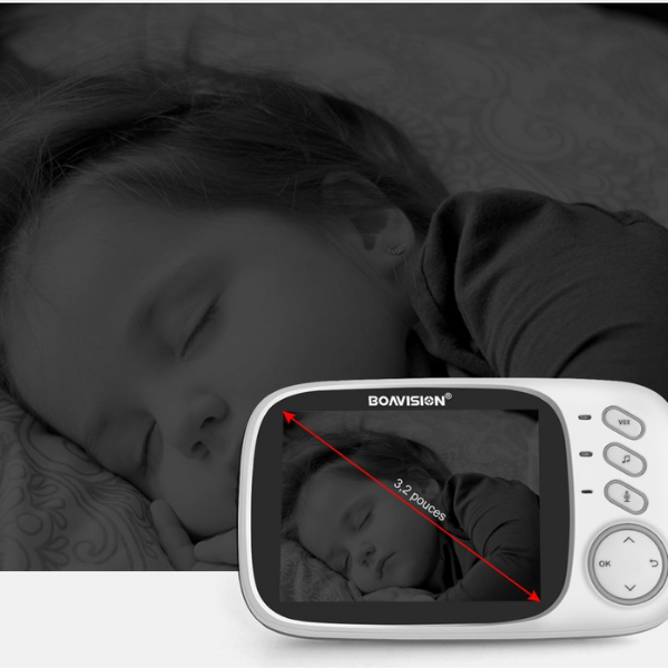 Bébé Moniteur LCD Babyphone Caméra Vision Nocture
