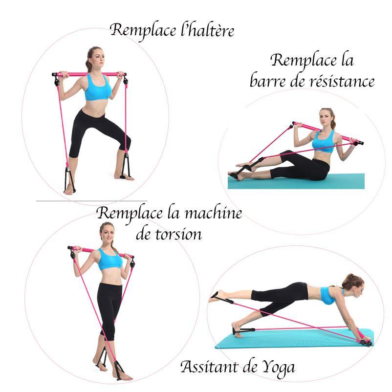 Barre de Pilates Portable | Entraînement de Fitness | Musculation | Yoga